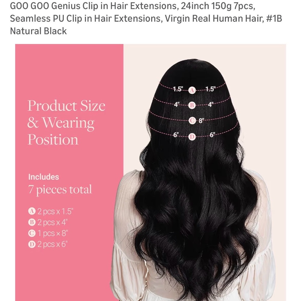 Natural Black Clip-in Hair Extensions